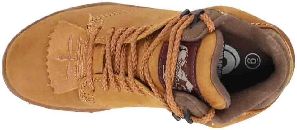 ROPER Womens Horseshoe Kiltie Round Toe Hiking Casual Boots Ankle - Brown