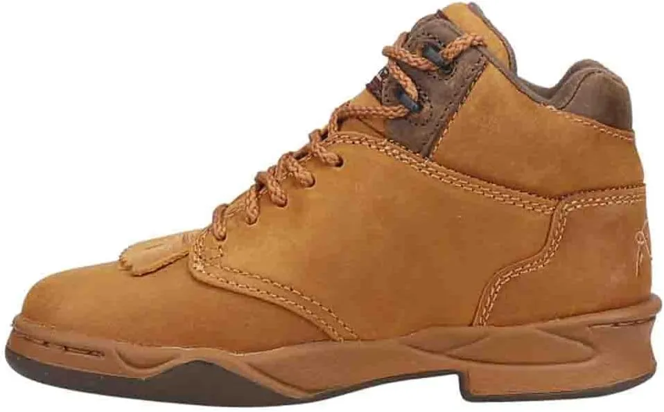 ROPER Womens Horseshoe Kiltie Round Toe Hiking Casual Boots Ankle - Brown