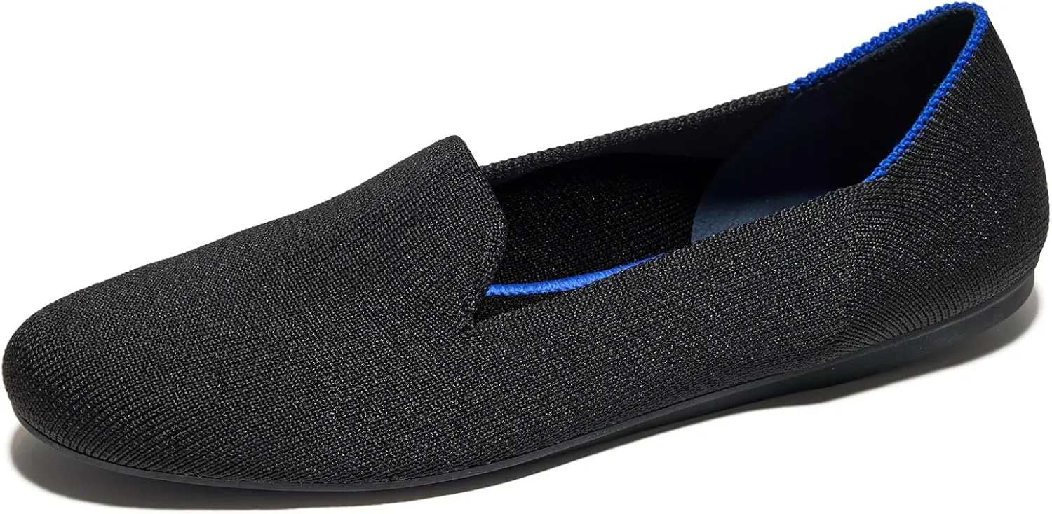 Rothy's The Loafer Women's Slip-On Shoes, Rounded-Toe Flats, Made from Recycled Plastic Bottles & Machine Washable