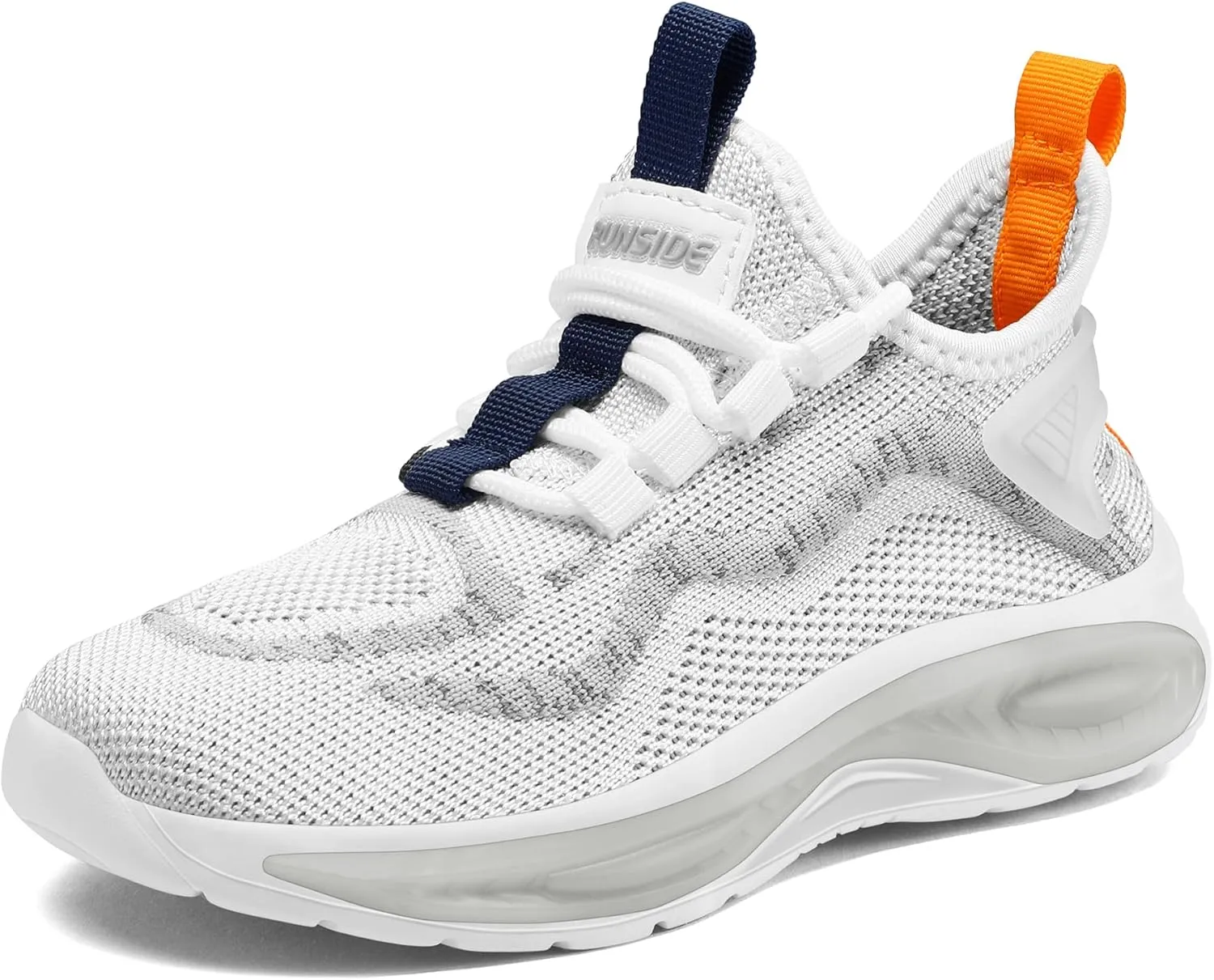 RUNSIDE Boys Girls Sneakers, Lace up Kids Tennis Shoes for Walking/Running Lightweight Breathable Gym Shoes Outdoor, Little Kid/Big Kid