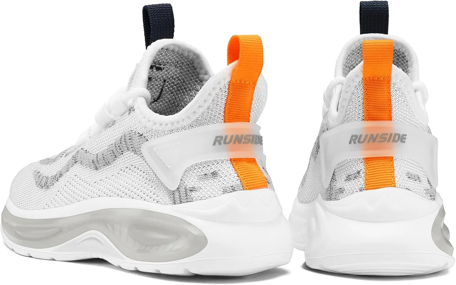 RUNSIDE Boys Girls Sneakers, Lace up Kids Tennis Shoes for Walking/Running Lightweight Breathable Gym Shoes Outdoor, Little Kid/Big Kid