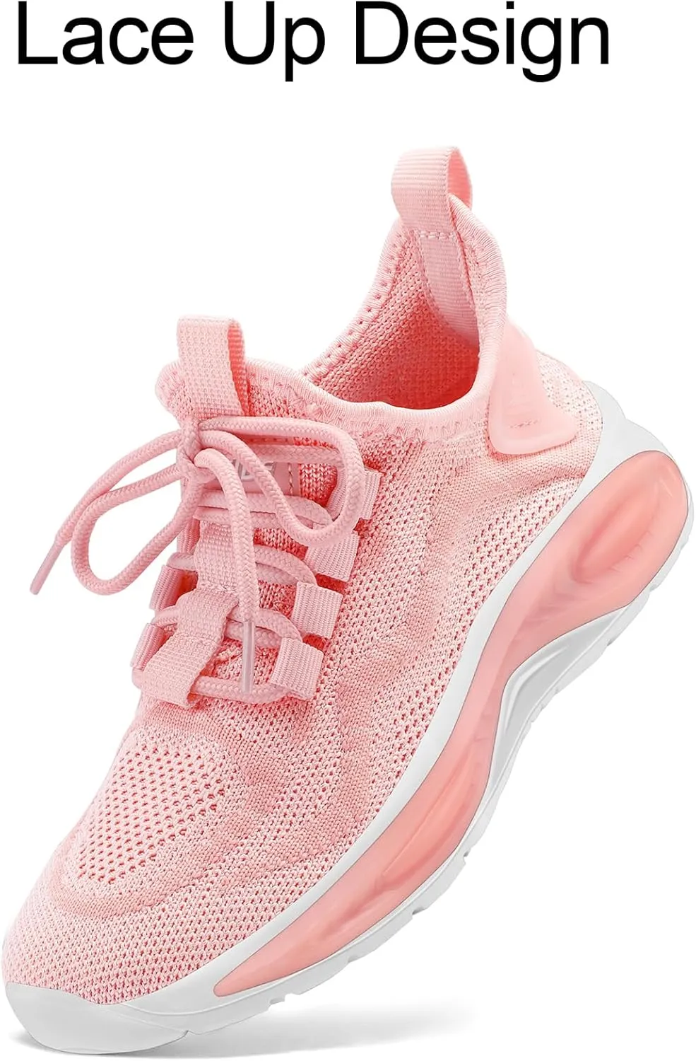 RUNSIDE Boys Girls Sneakers, Lace up Kids Tennis Shoes for Walking/Running Lightweight Breathable Gym Shoes Outdoor, Little Kid/Big Kid