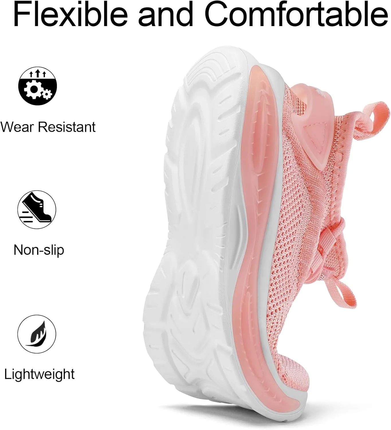 RUNSIDE Boys Girls Sneakers, Lace up Kids Tennis Shoes for Walking/Running Lightweight Breathable Gym Shoes Outdoor, Little Kid/Big Kid