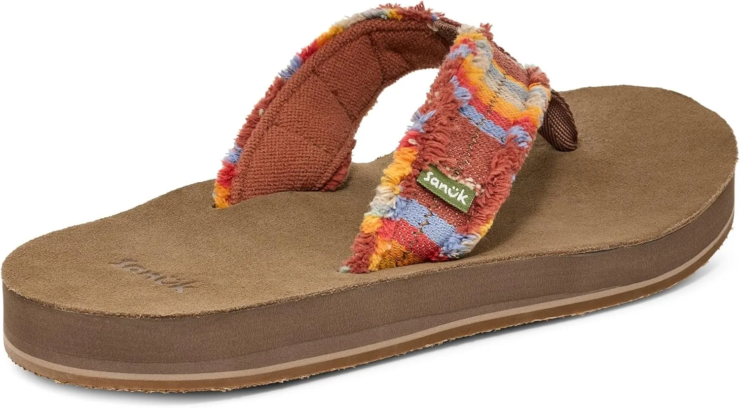 Sanuk Mens Fraid Not | Flip Flops for Men | Mens Sandals | Beach Sandals | Supportive & Lightweight | Comfort Footbed