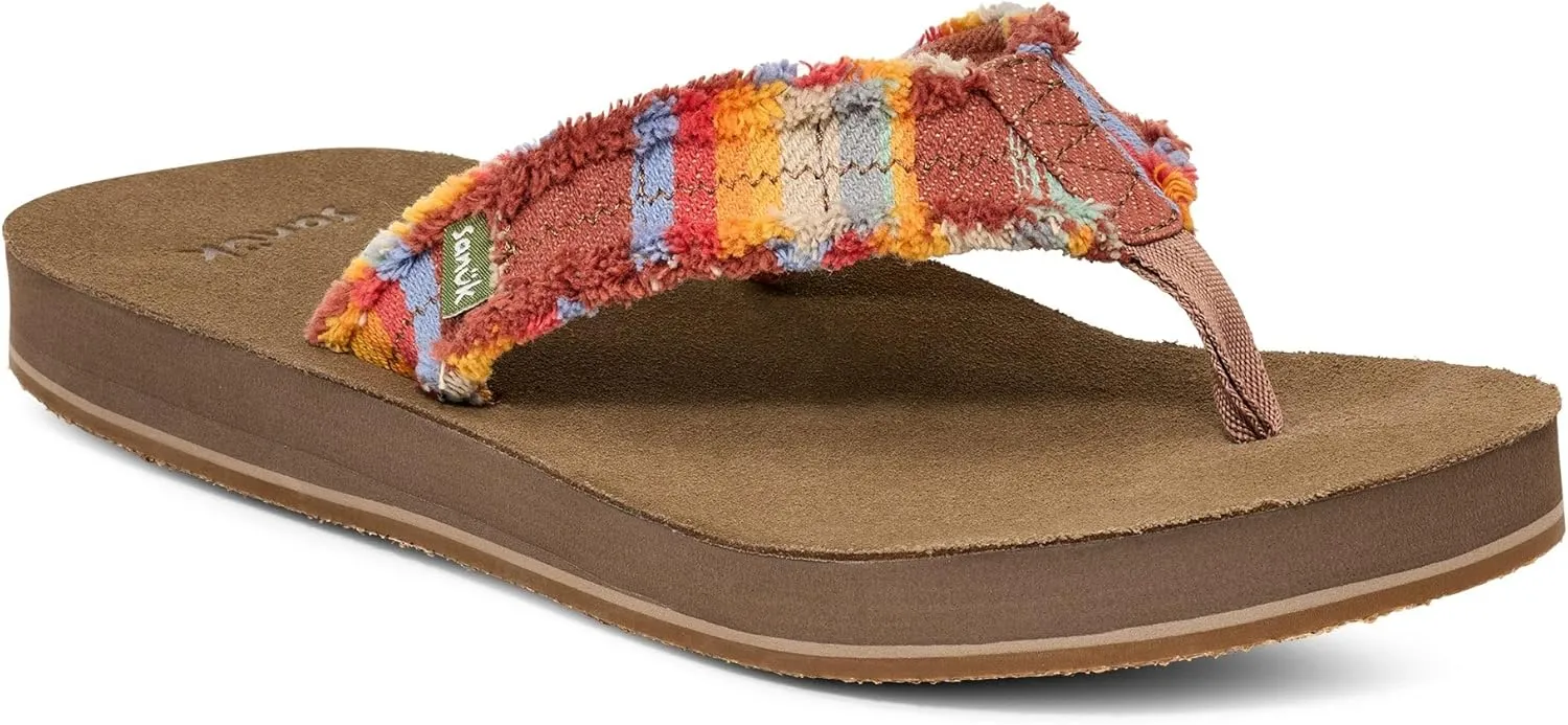 Sanuk Mens Fraid Not | Flip Flops for Men | Mens Sandals | Beach Sandals | Supportive & Lightweight | Comfort Footbed