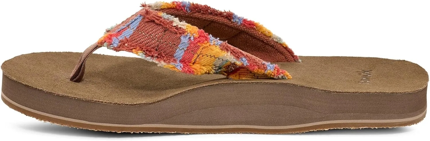 Sanuk Mens Fraid Not | Flip Flops for Men | Mens Sandals | Beach Sandals | Supportive & Lightweight | Comfort Footbed