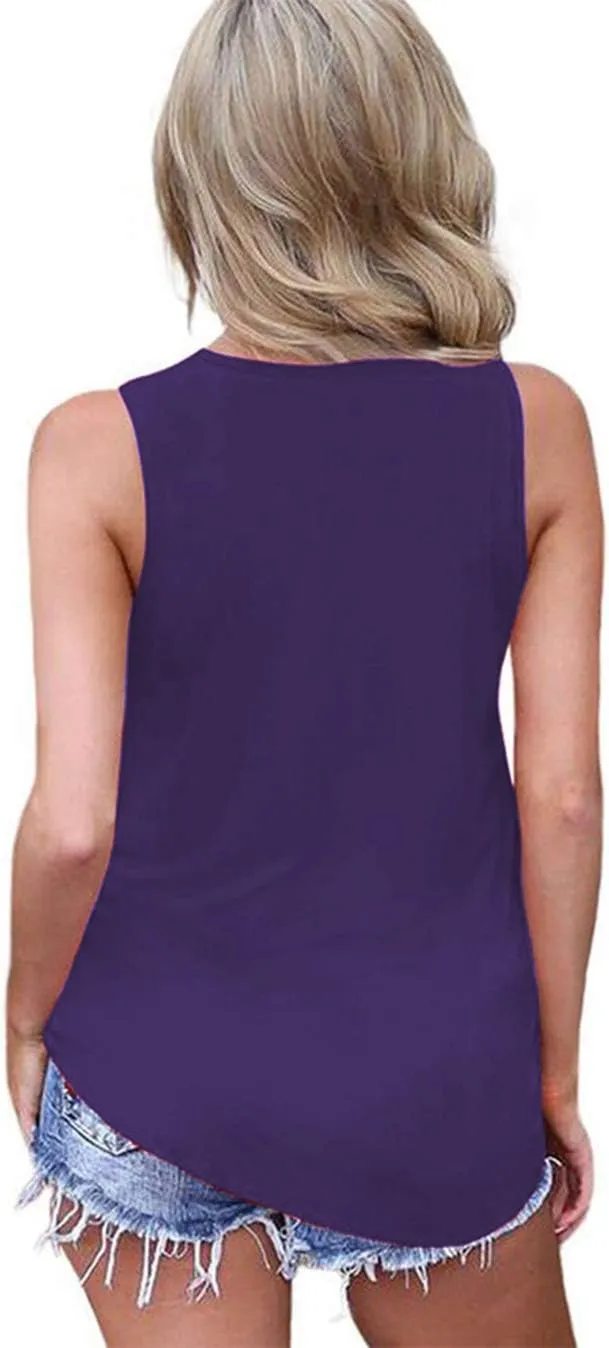 Sarin Mathews Womens Tank Tops Summer Sleeveless Shirts Criss Cross Casual Basic Tee Shirts Tops Blouses