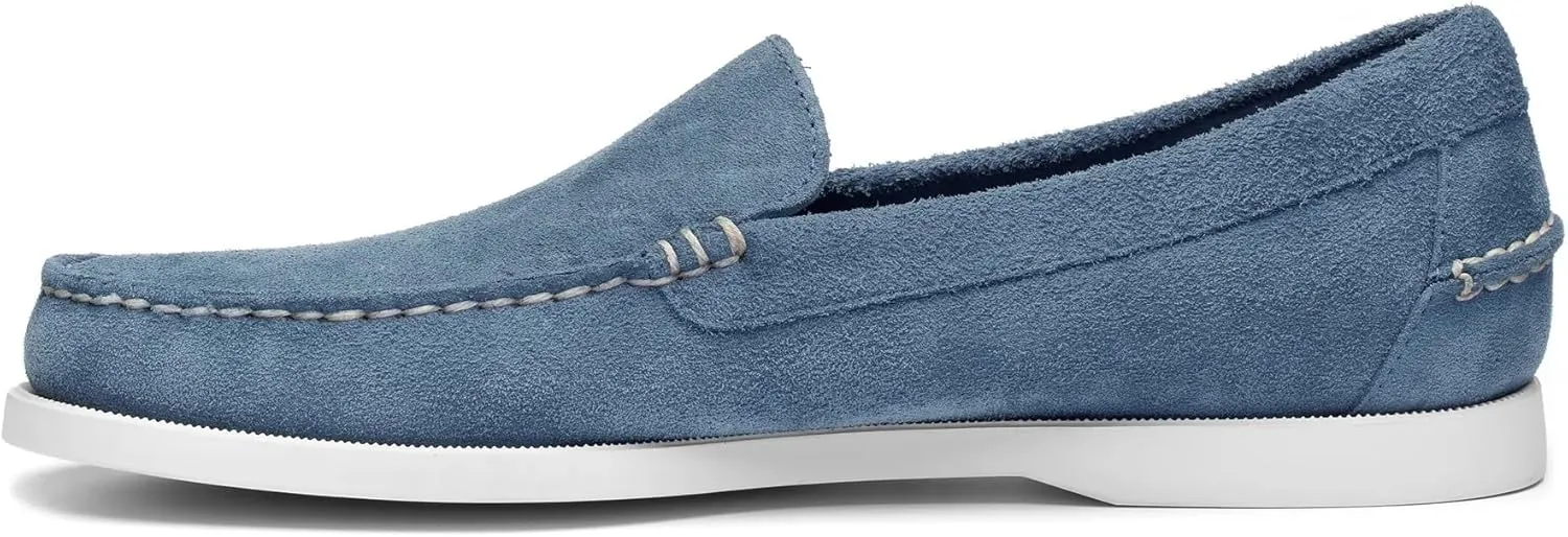 Sebago Frank Boat Roughout Loafers for Men- Handsewn Roughout Leather Shoes with Leather Sock Lining and Non-Marking, Non-Slip Siped Rubber Soles