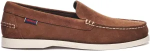 Sebago Frank Boat Roughout Loafers for Men- Handsewn Roughout Leather Shoes with Leather Sock Lining and Non-Marking, Non-Slip Siped Rubber Soles