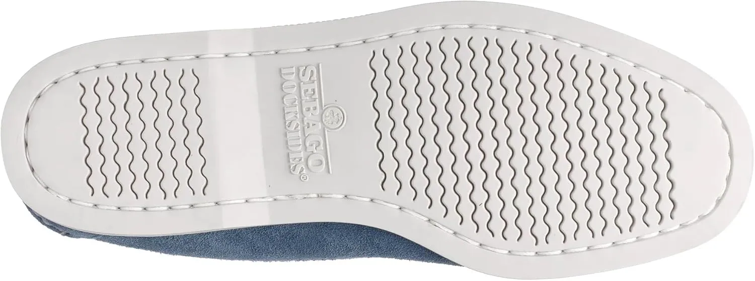 Sebago Frank Boat Roughout Loafers for Men- Handsewn Roughout Leather Shoes with Leather Sock Lining and Non-Marking, Non-Slip Siped Rubber Soles