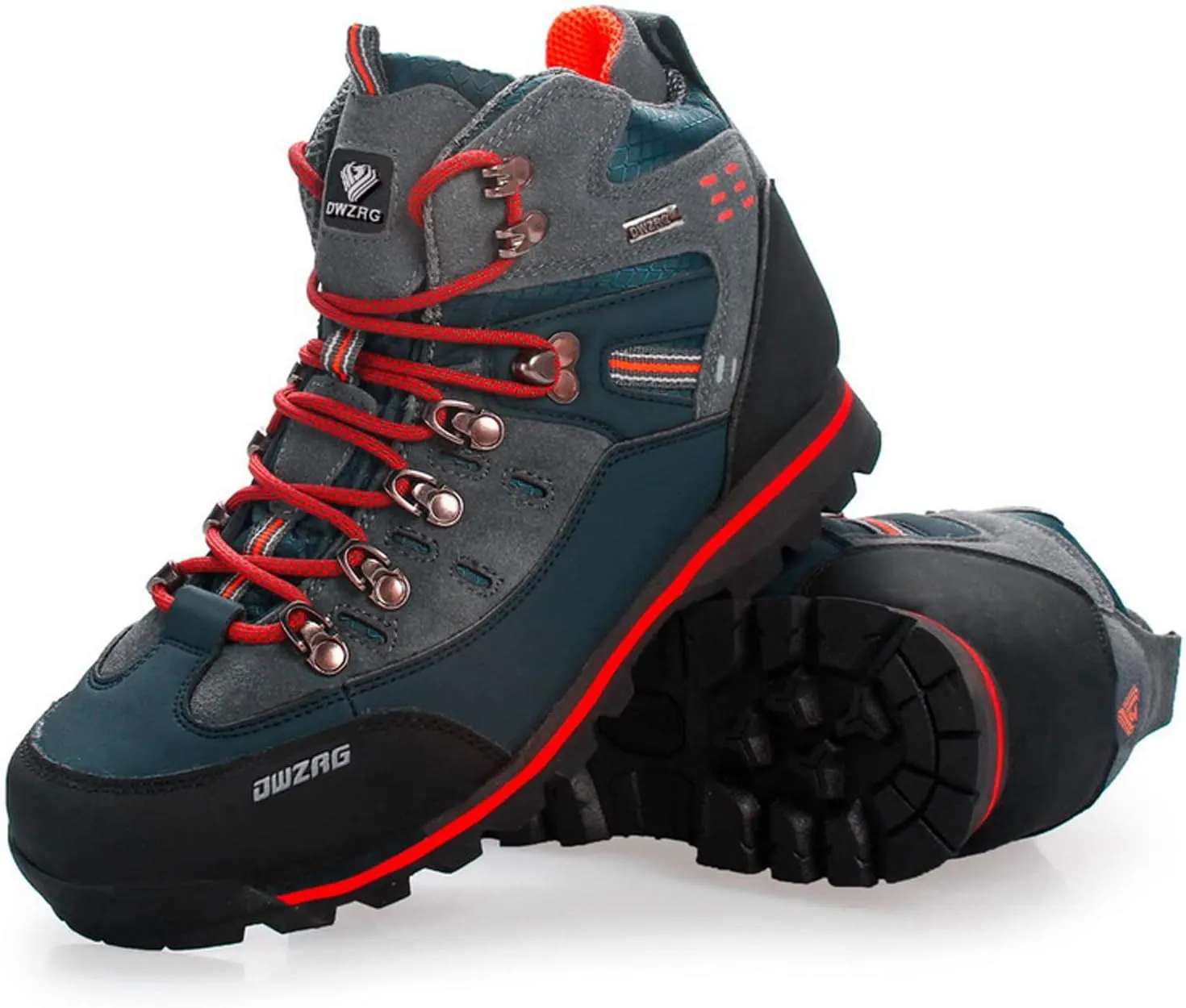 Shije Men's Snow Boots Hiking Warm Ankle Lace-up Shoe Winter Mountain Climbing Trekking Boots Non-Slip Fashion Booties for Outdoor