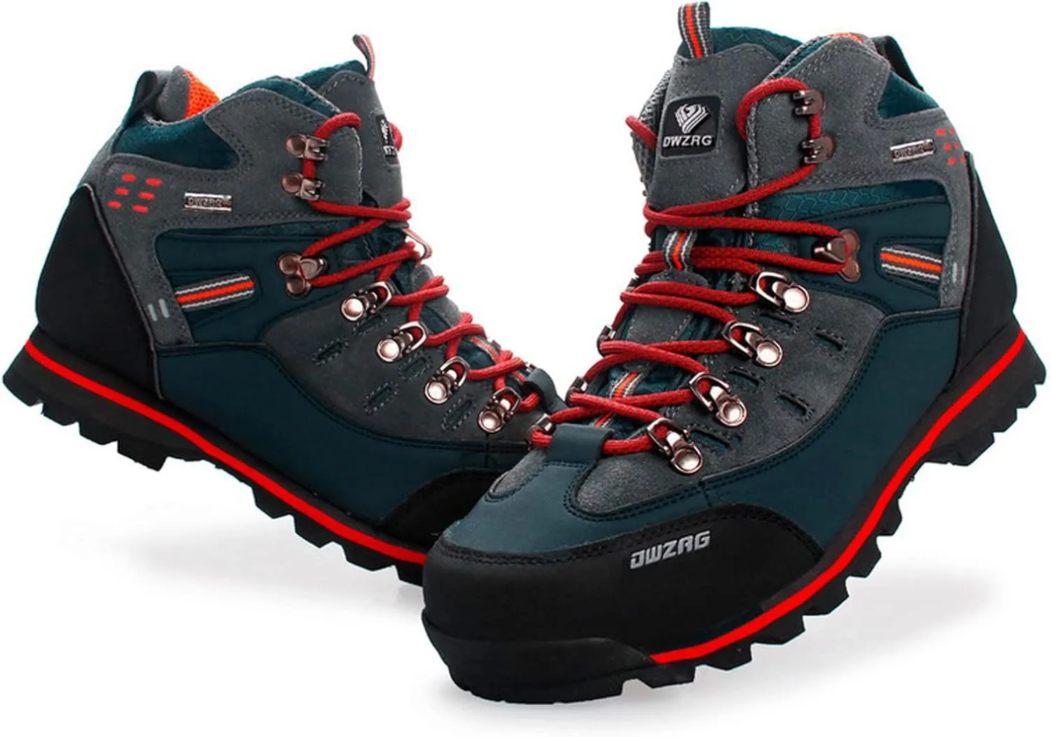 Shije Men's Snow Boots Hiking Warm Ankle Lace-up Shoe Winter Mountain Climbing Trekking Boots Non-Slip Fashion Booties for Outdoor