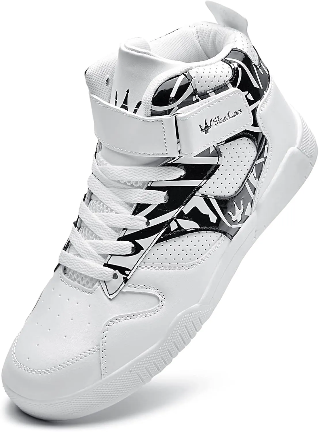 Shoes Men's High Top Fashion Sneakers Outdoor Casual Sports Shoes Training Leather Shoes Mens Flats