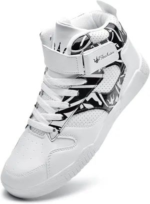 Shoes Men's High Top Fashion Sneakers Outdoor Casual Sports Shoes Training Leather Shoes Mens Flats