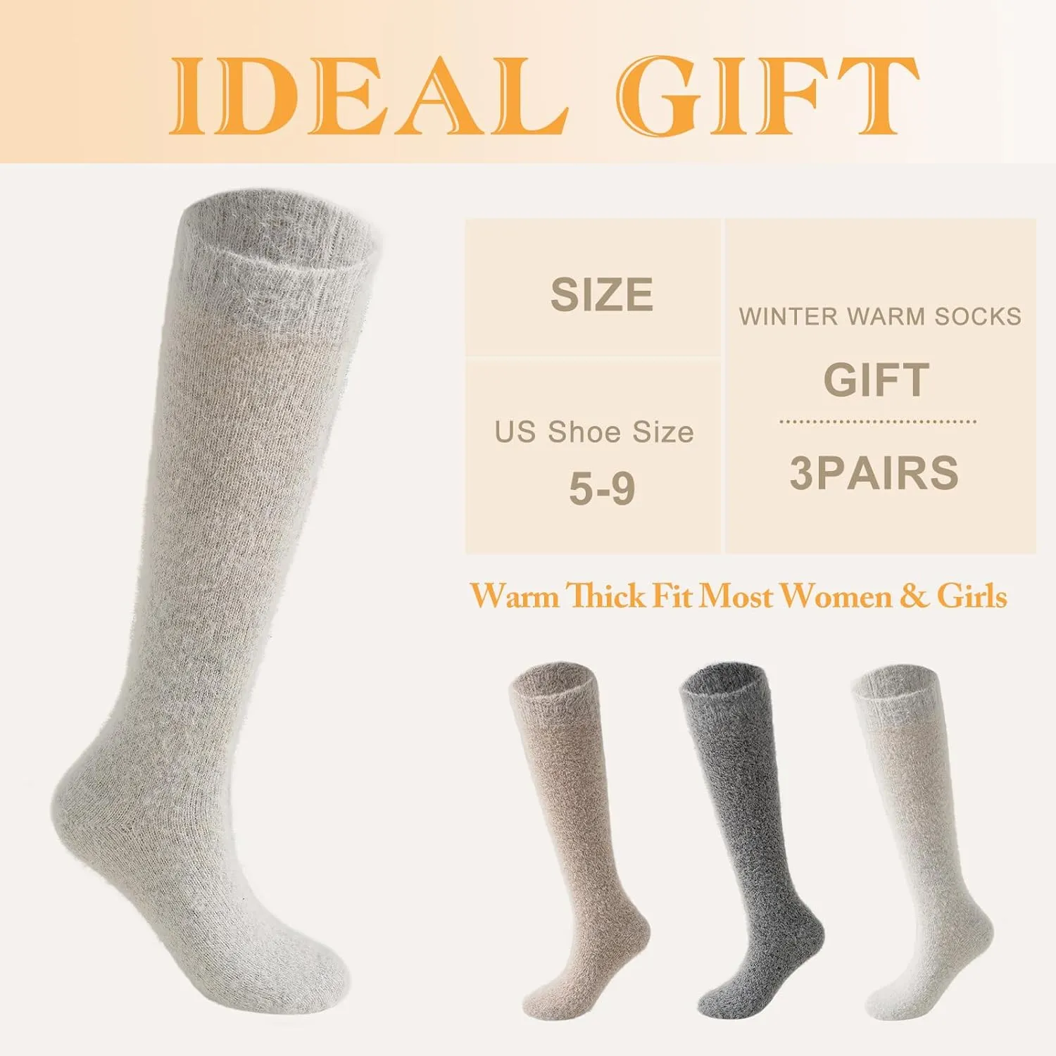 SISOSOCK 5 Pairs Fuzzy Soft Cozy Comfortable Socks for Women, Casual Sleep Comfy Socks, Perfect Warm Winter Gifts for Women