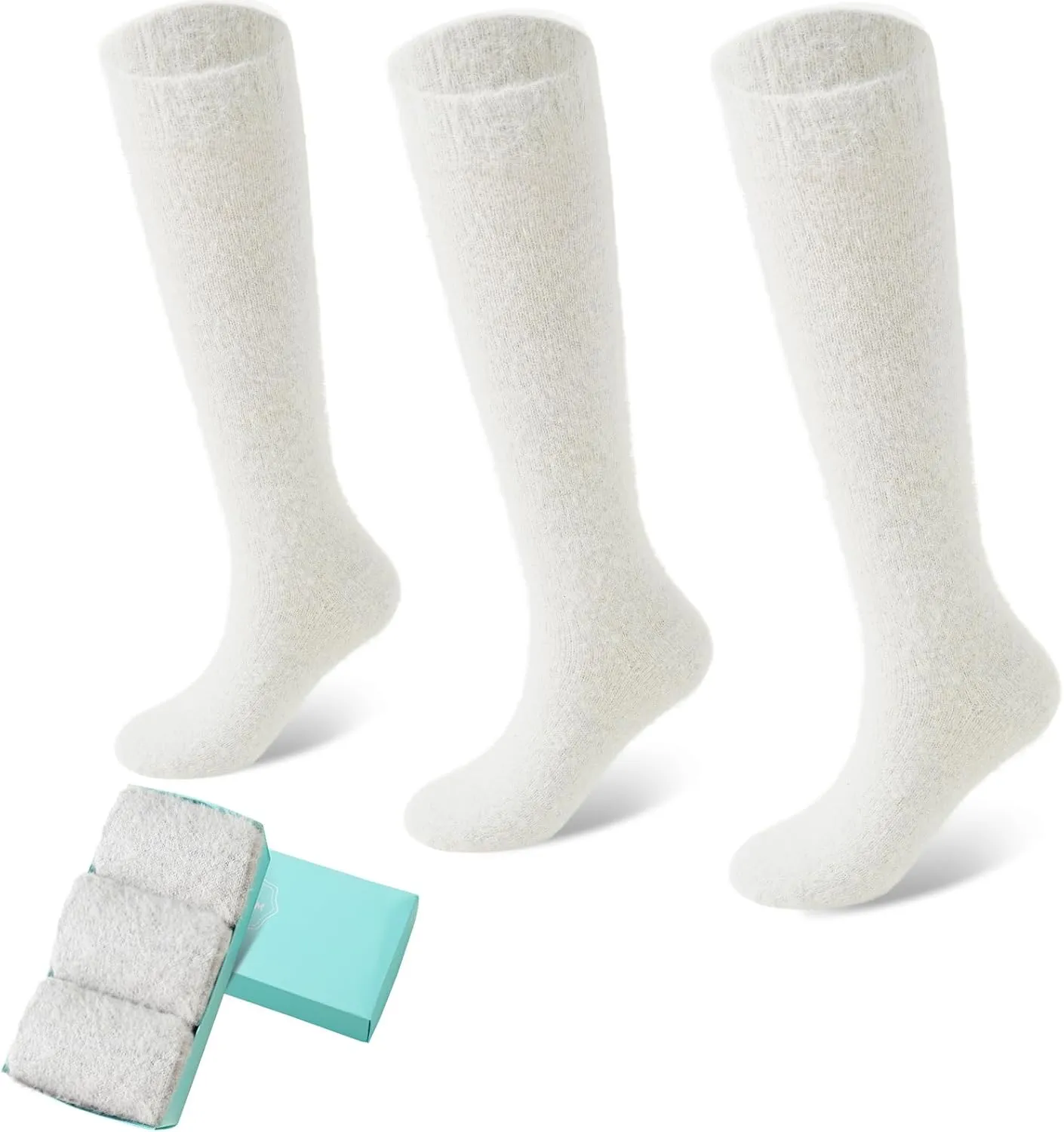 SISOSOCK 5 Pairs Fuzzy Soft Cozy Comfortable Socks for Women, Casual Sleep Comfy Socks, Perfect Warm Winter Gifts for Women