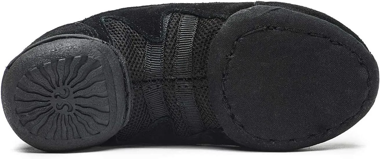 Skazz by Sansha Unisex-Child Dance Studio Exercise Sneakers Canvas Mesh Suede Split-Sole Airy (US 9 / Skazz B M)