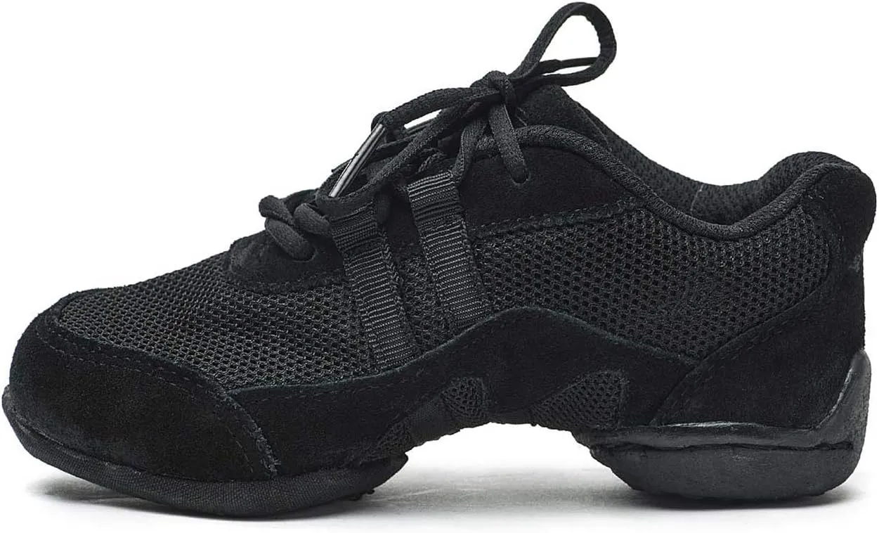 Skazz by Sansha Unisex-Child Dance Studio Exercise Sneakers Canvas Mesh Suede Split-Sole Airy (US 9 / Skazz B M)
