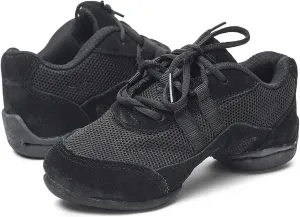 Skazz by Sansha Unisex-Child Dance Studio Exercise Sneakers Canvas Mesh Suede Split-Sole Airy (US 9 / Skazz B M)
