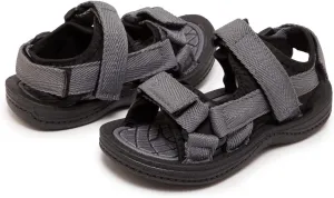 Skysole All Terrain Double Strap Sandals for Boys - Rubber Sole Amphibian Shoes for Beach, Pool, Hiking, Walking & Sports