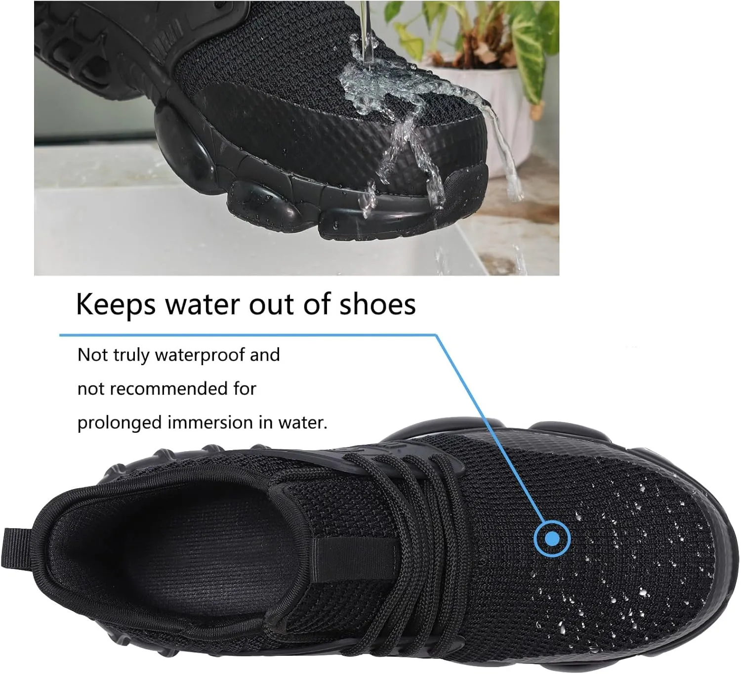 Slip On Steel Toe Shoes for Men Work Safety Sneakers Comfortable Indestructible Industrial Construction Footwear