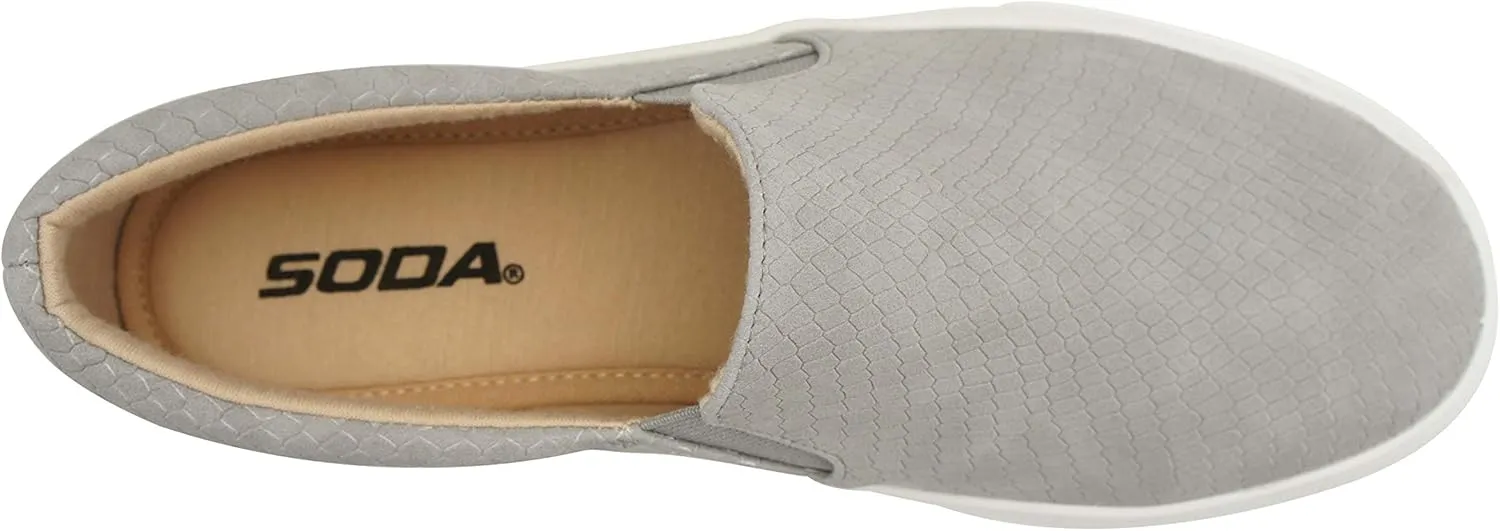 Soda TOPSHOE ave- Hike Platform Slip- On Sneaker w/Cushion Foam
