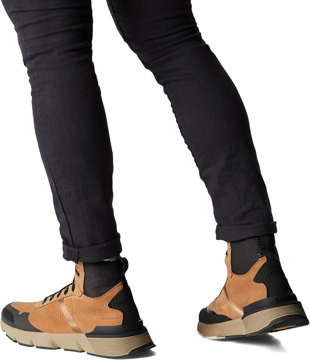 Sorel Men's Kinetic Rush MID WP Sneaker — Waterproof Suede Sneakers