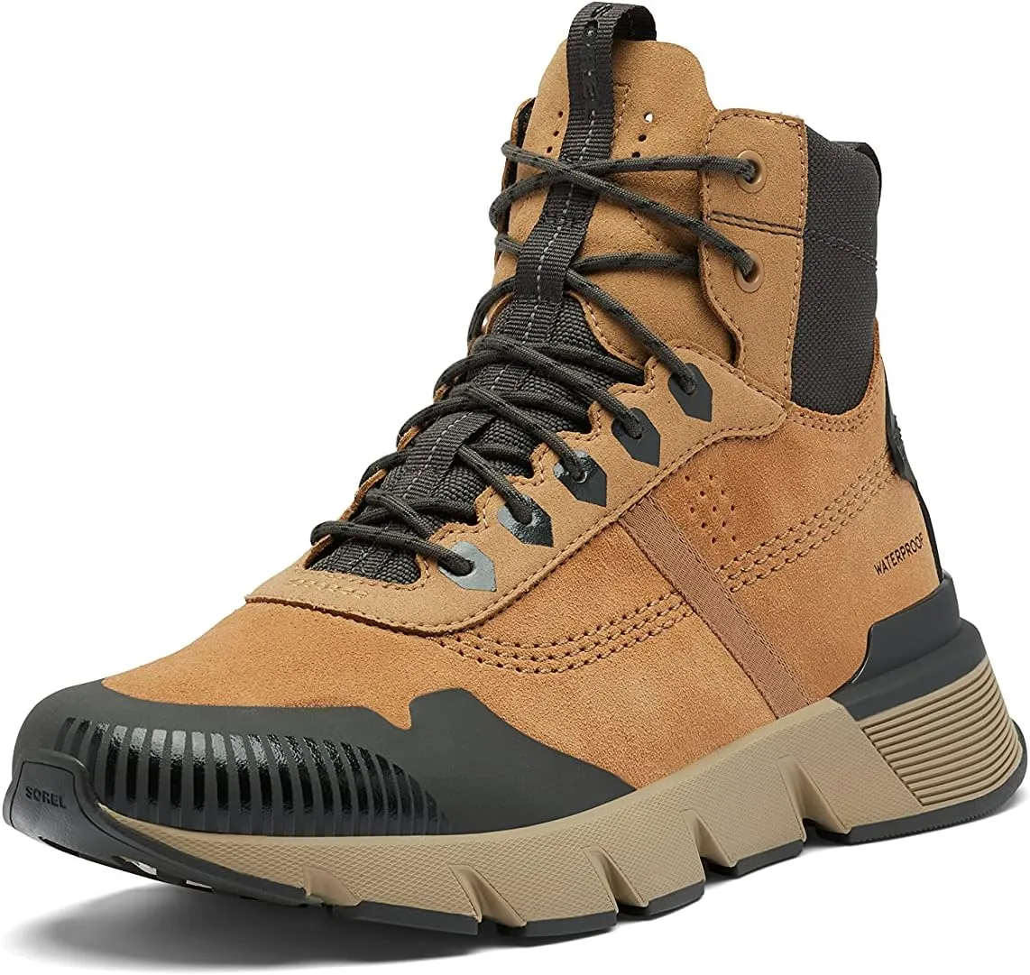 Sorel Men's Kinetic Rush MID WP Sneaker — Waterproof Suede Sneakers