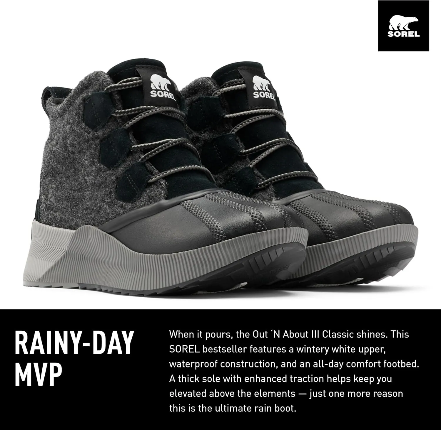 Sorel Women's Out N About lll Classic Waterproof Boots