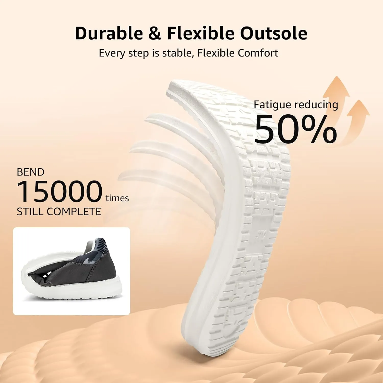 STQ Men's Lace up Loafers丨Orthopedic Ultralight Boat Casual Shoes with Arth Support