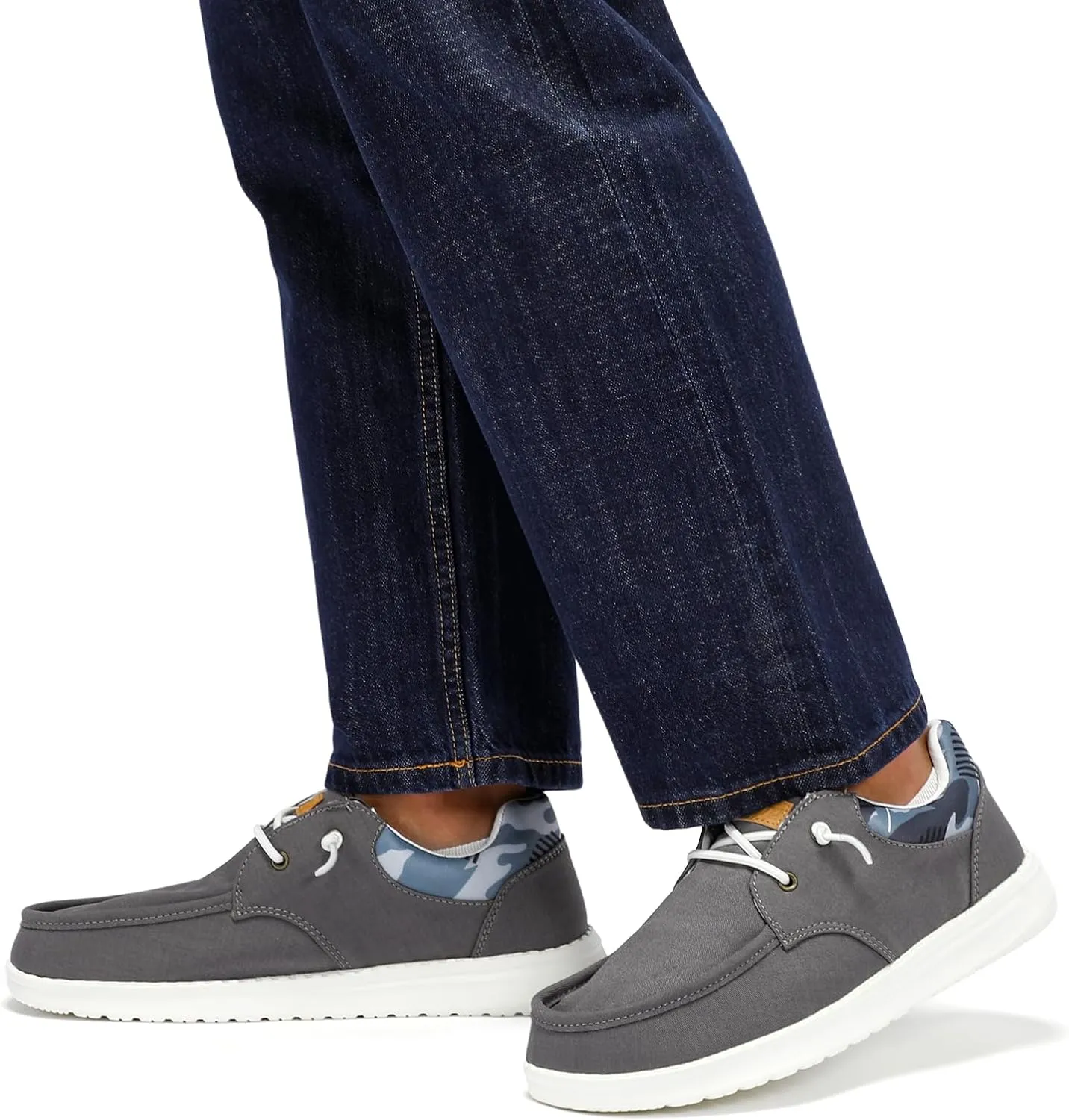 STQ Men's Lace up Loafers丨Orthopedic Ultralight Boat Casual Shoes with Arth Support