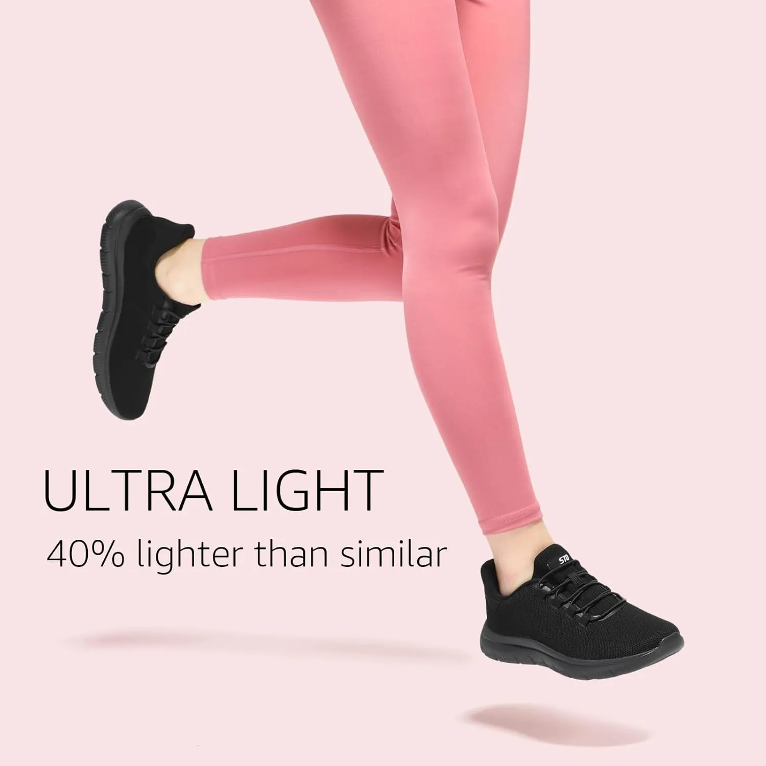 STQ Slip on Sneakers Womens Walking Shoes Tennis Orthopedic Arch Support Non Resistant Lightweight Comfort Maternity Pregnant Nurse