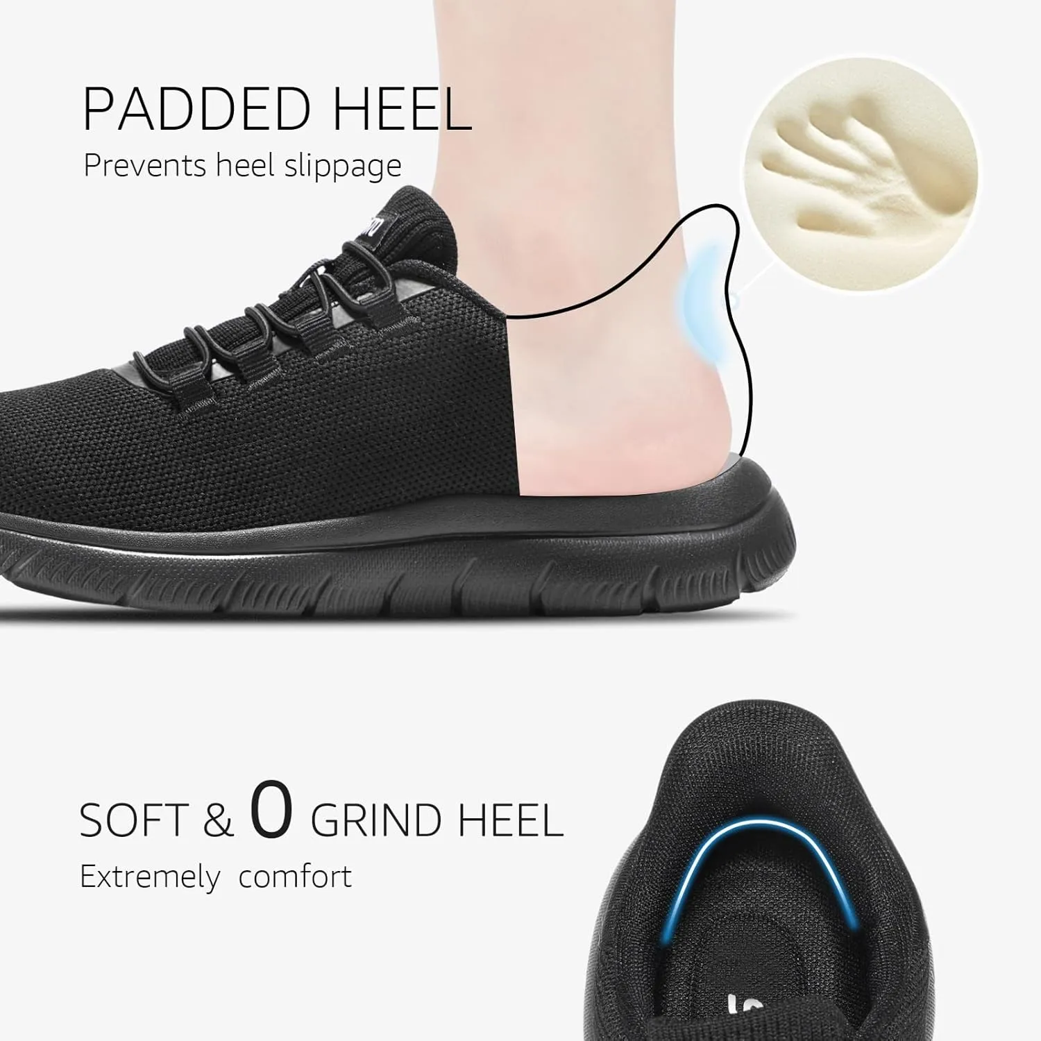 STQ Slip on Sneakers Womens Walking Shoes Tennis Orthopedic Arch Support Non Resistant Lightweight Comfort Maternity Pregnant Nurse