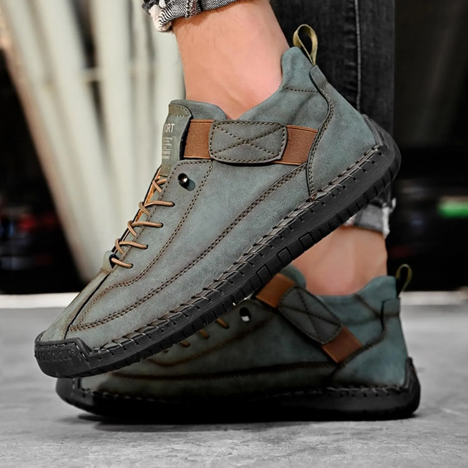 Tennis Walking Shoes Men's Fashionable and Comfortable Low Top Workwear Wear Outdoor Casual Shoes
