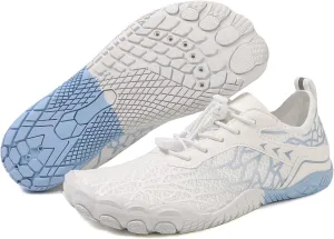 Thatrich Hike Barefoot Shoes for Women Men Wide Toe Box Sneakers Non-Slip Waterproof Comfy Breathable Water Shoe Hiking Travel Athletic Zero Drop Running Grounded Footwear Lightweight Casual Unisex