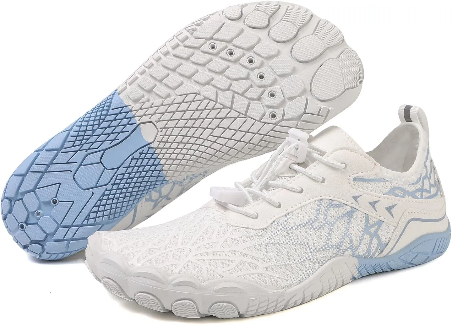 Thatrich Hike Barefoot Shoes for Women Men Wide Toe Box Sneakers Non-Slip Waterproof Comfy Breathable Water Shoe Hiking Travel Athletic Zero Drop Running Grounded Footwear Lightweight Casual Unisex