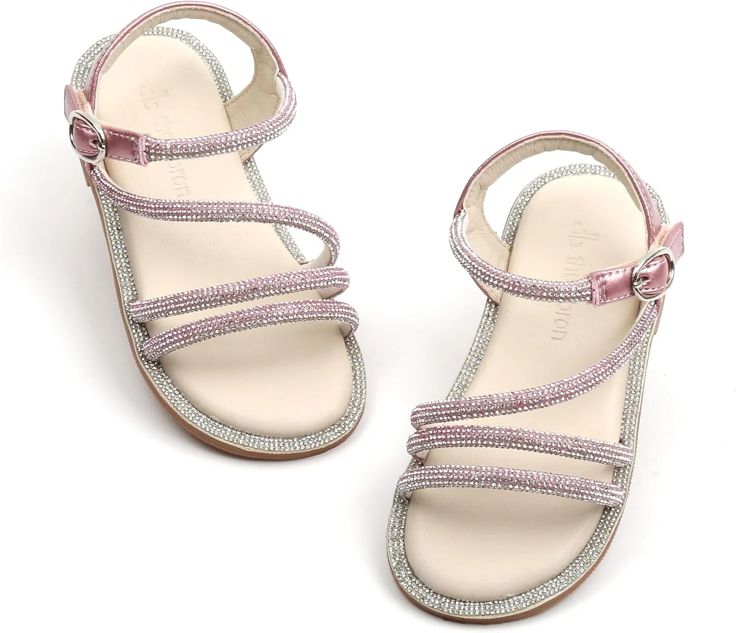 THEE BRON Toddler Girls Dress Sandals Kids Butterfly Floral Summer Sandalias Shoes