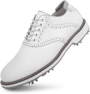 THESTRON Men Golf Shoes Waterproof Professional Golf Footwears Spikes Spikeless Golf Walking Sneakers Turf Sports Golf Training Sneakers for Men