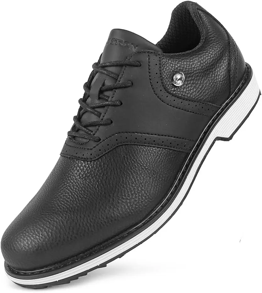THESTRON Men Golf Shoes Waterproof Professional Golf Footwears Spikes Spikeless Golf Walking Sneakers Turf Sports Golf Training Sneakers for Men