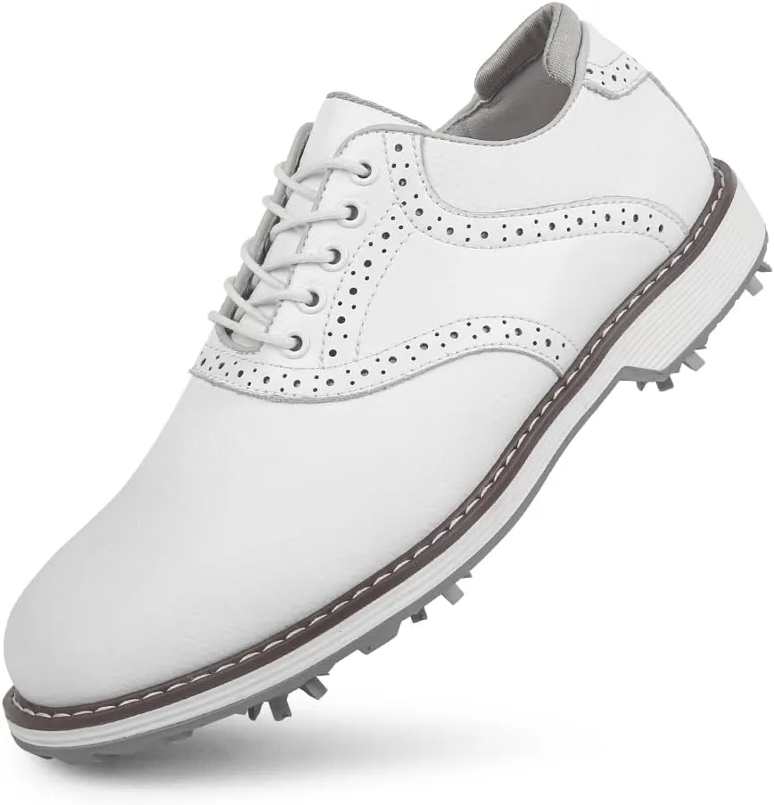 THESTRON Men Golf Shoes Waterproof Professional Golf Footwears Spikes Spikeless Golf Walking Sneakers Turf Sports Golf Training Sneakers for Men