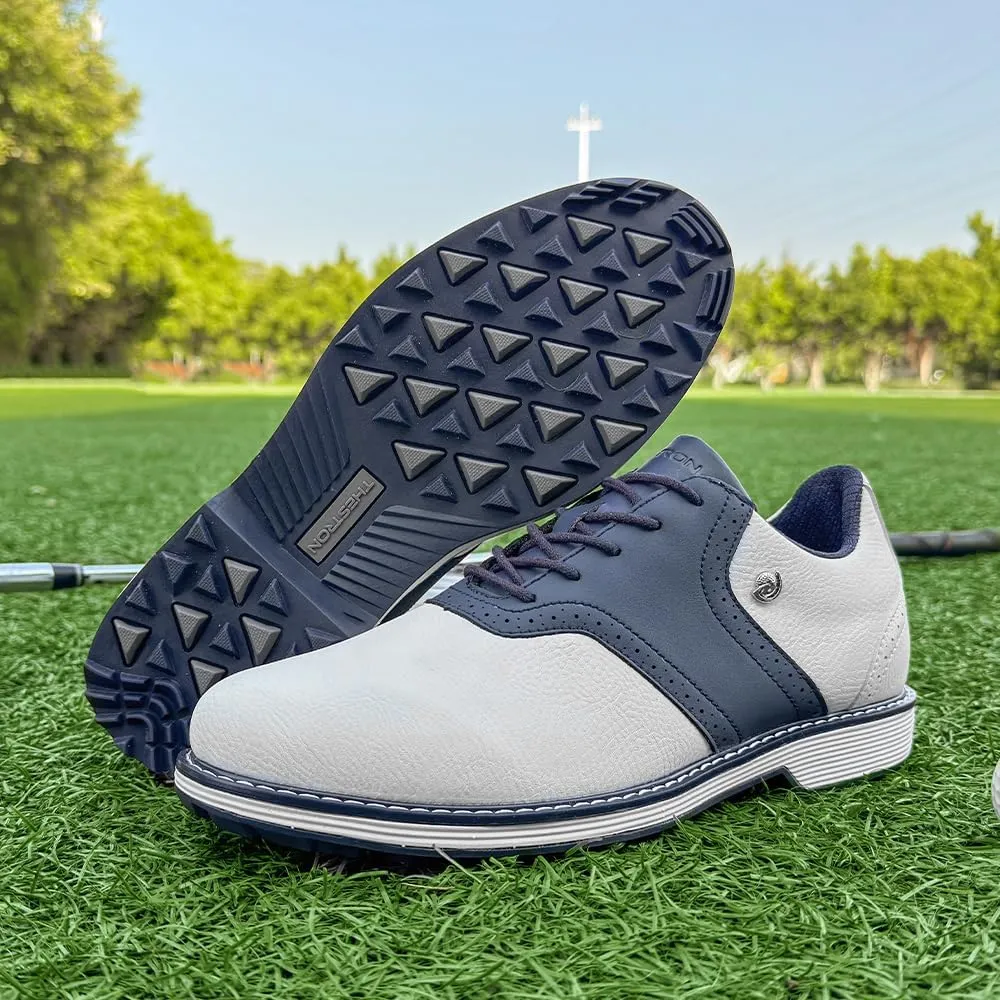 THESTRON Men Golf Shoes Waterproof Professional Golf Footwears Spikes Spikeless Golf Walking Sneakers Turf Sports Golf Training Sneakers for Men