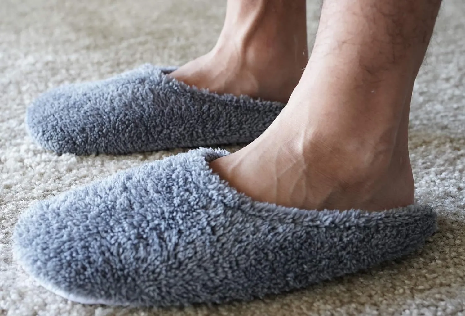 THIRSTY TOWELS Cloud 9 Turkish Spa Slippers, Cozy Plush Lounging Mules, Non-Slip, Washable 2-Pack, Holiday Gift, Stocking Stuffer