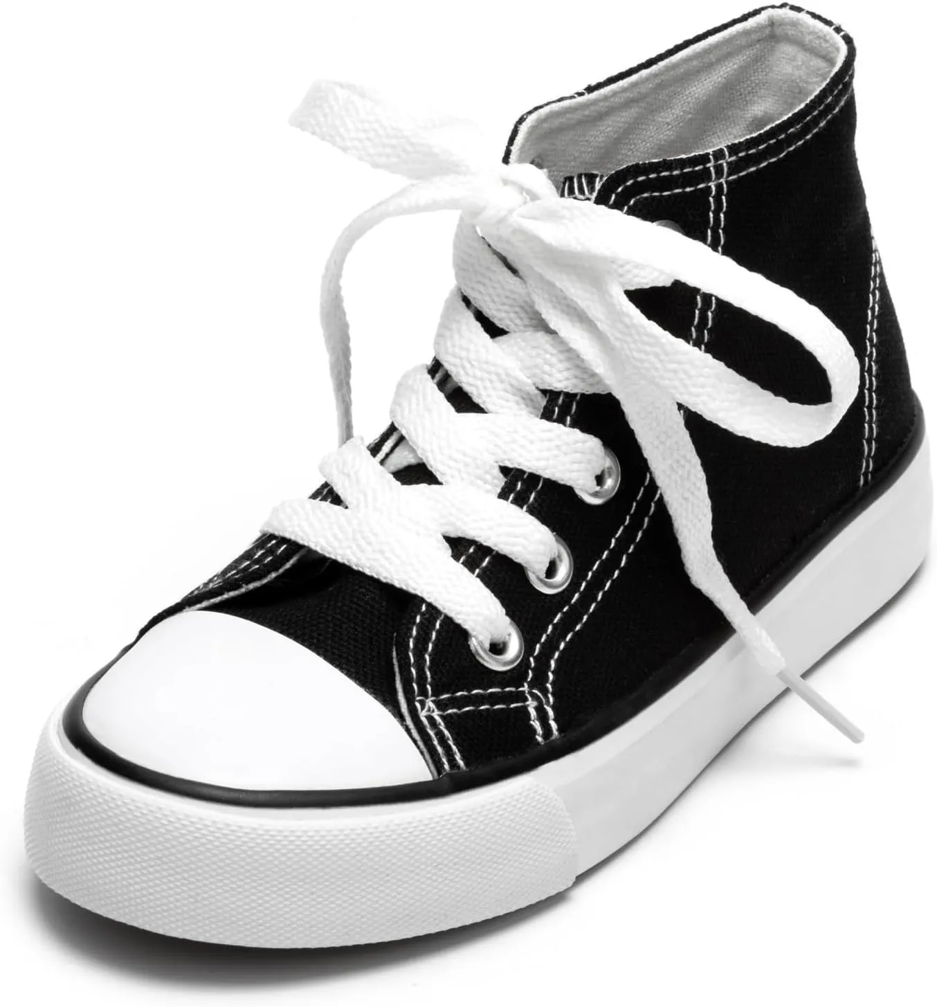 Toddler Canvas Shoes Casual Sneakers for Kids Boys and Girls Low Top Canvas Sneakers Lace Up Canvas Shoes