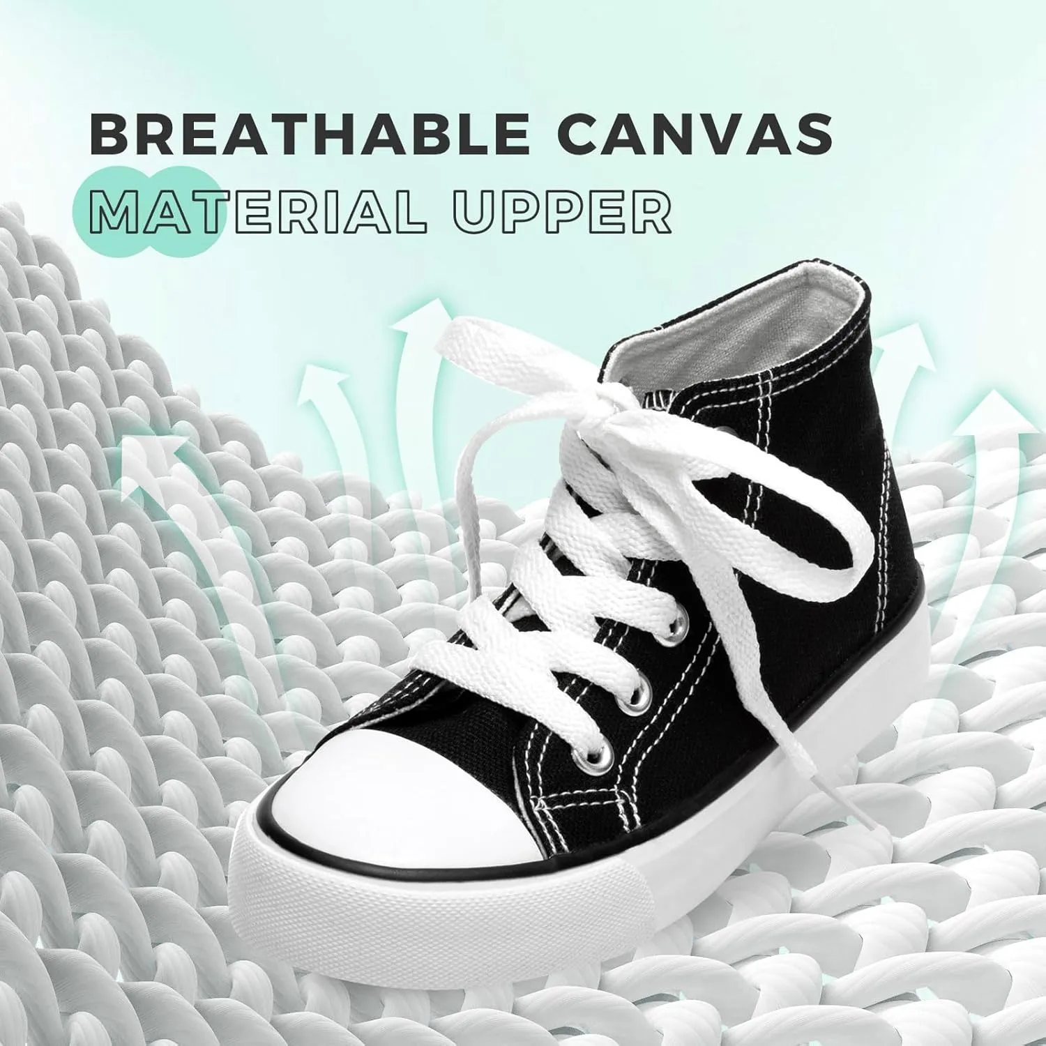 Toddler Canvas Shoes Casual Sneakers for Kids Boys and Girls Low Top Canvas Sneakers Lace Up Canvas Shoes
