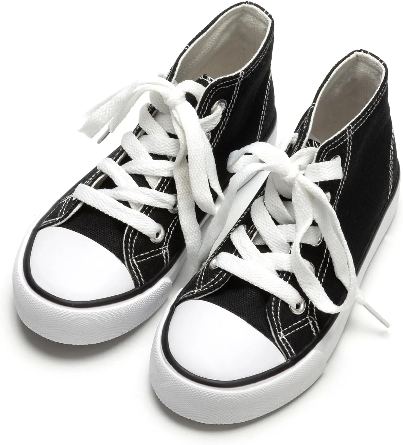 Toddler Canvas Shoes Casual Sneakers for Kids Boys and Girls Low Top Canvas Sneakers Lace Up Canvas Shoes