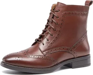U-lite Womens Fall Winter Comfortable Stylish Leather Chelsea Ankle Boots Women Booties