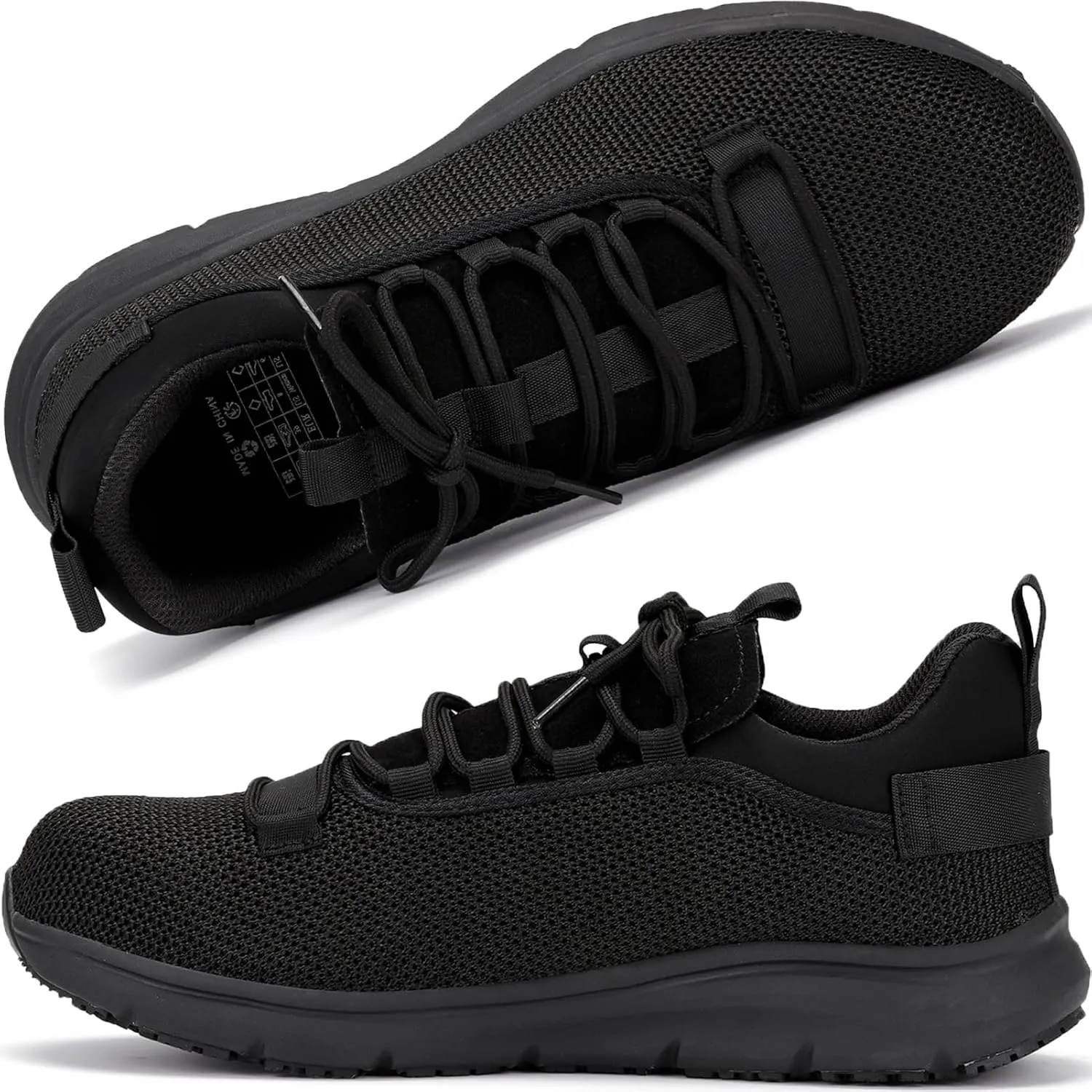 ulogu Non Slip Steel Toe Work Shoes for Men Women,Waterproof Lightweight Comfy Safety Roofing Sneakers
