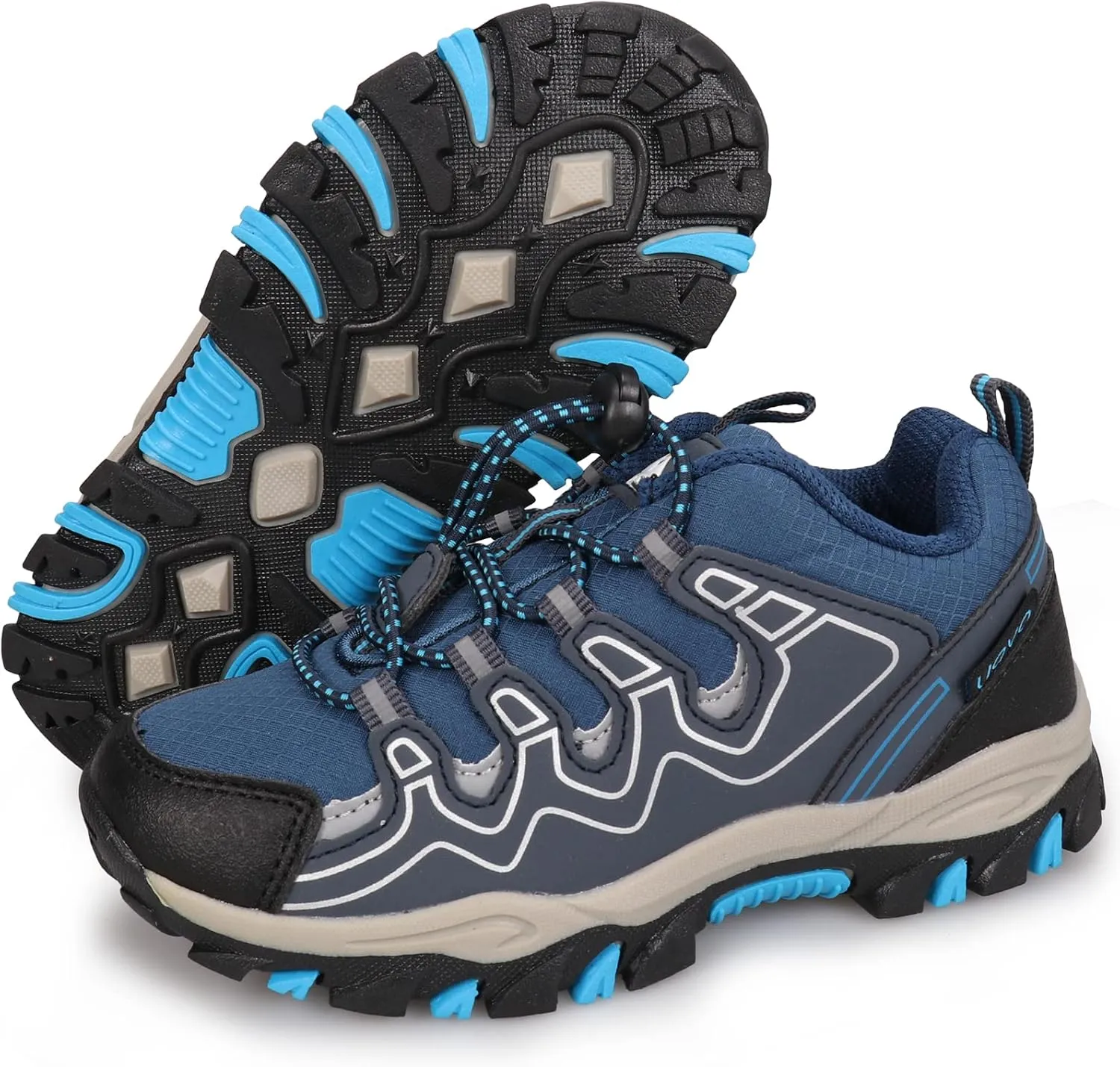 UOVO Boys Girls Kids Sneakers Hiking Running Outdoor Walking Tennis Shoes Waterproof Non Slip Fashion Sneakers(Little/Big Kids