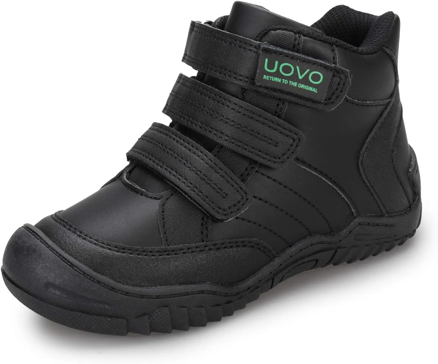 UOVO Boys Winter Boots - Hiking, Snow & Waterproof Shoes. Kids Outdoor Hi Top, Slip Resistant (Little/Big Boys)