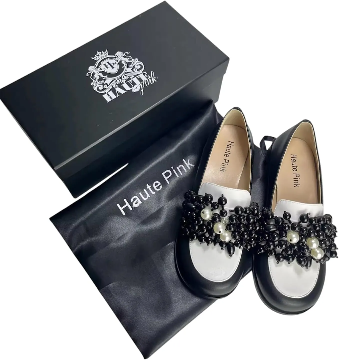 Urbane Chic Women's Loafers-Classic Style with a Fashion Foward Twist. Stylish Slip On Beaded Loafers for Women for Work or Casual Wear. Size Inclusive. Size 6-13